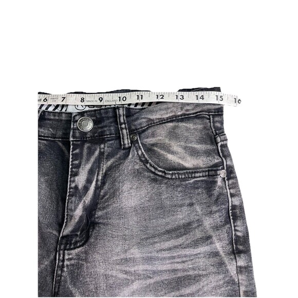 R GSTR Jeans Denim Mens 30x29 Skinny Fit Distressed Acid Washed Patch - Picture 7 of 10